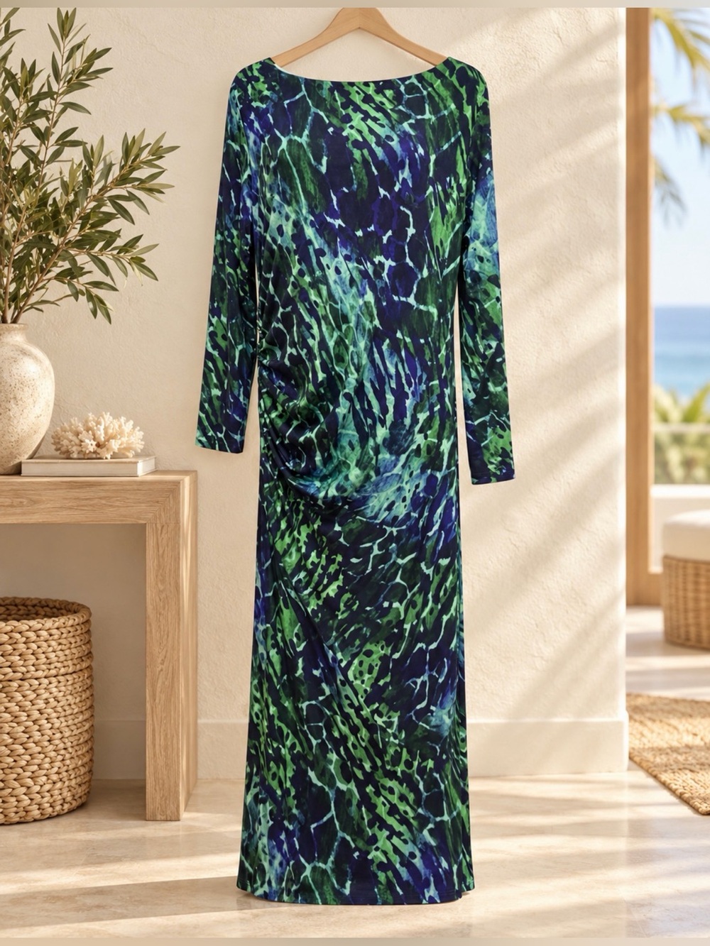 Soft Surroundings medium long dress with long sleeves